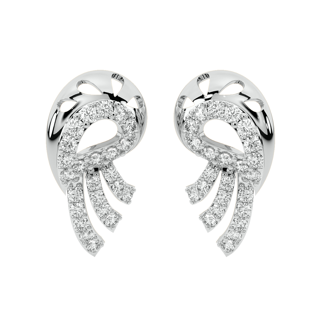 Nigel Round Diamond Stud Earrings